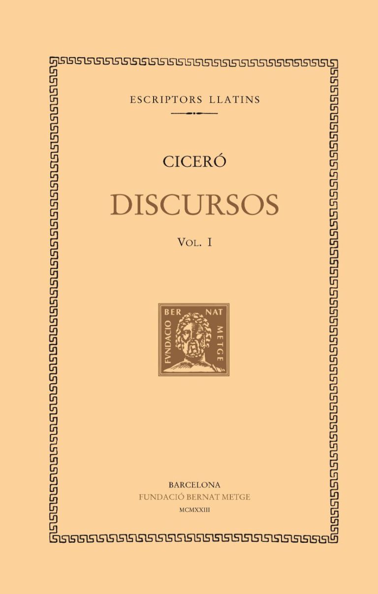 Discursos, vol. I: En defensa de Quincti. En defensa de Rosci Amerí. En defensa de Rosci Comediant. En defensa de Tul·li.