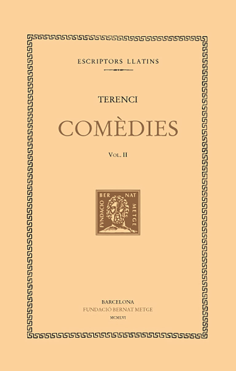 Comèdies, vol. II: L’eunuc