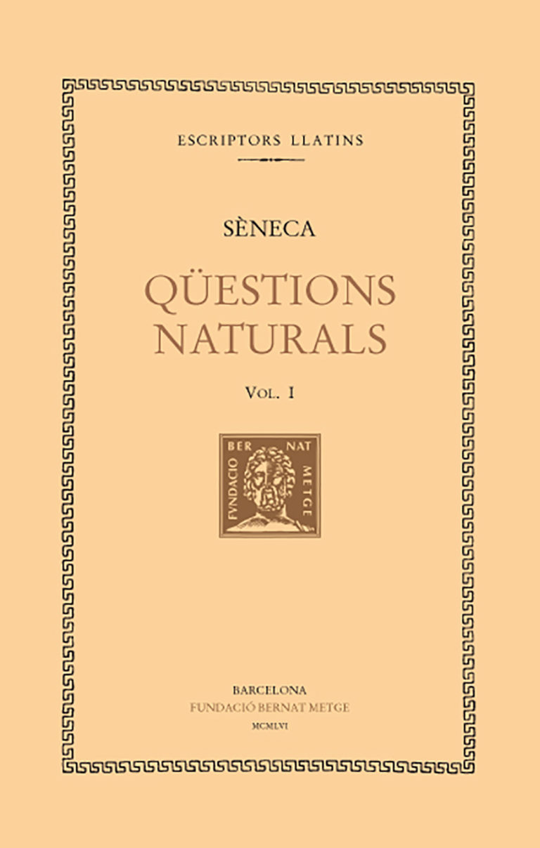 Qüestions naturals, vol. I (llibres I-II)