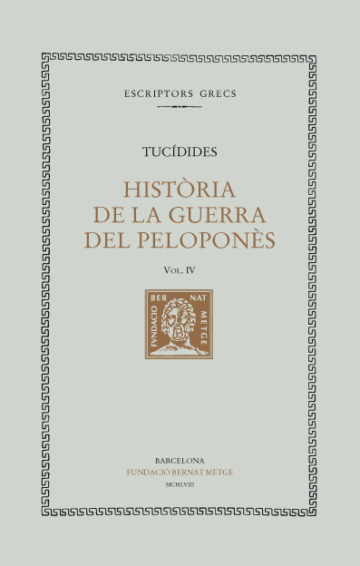 Història de la Guerra del Peloponès, vol. IV (llibre IV)