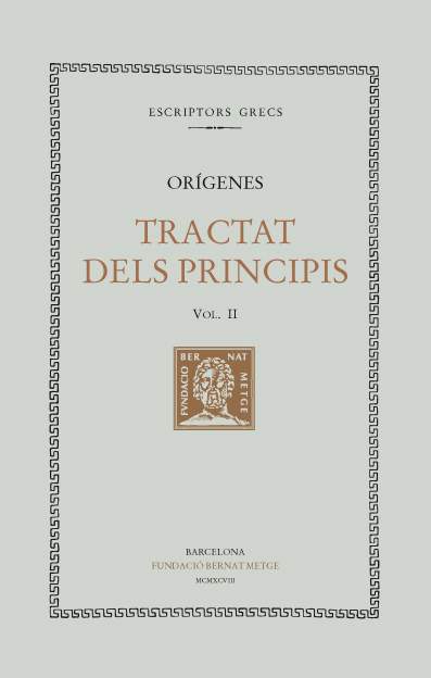 Tractat dels Principis, vol. II i últim