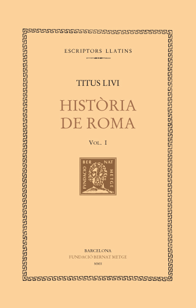 Història de Roma, vol. I (llibre I)