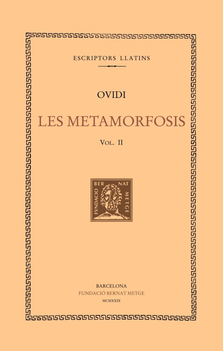 Les metamorfosis, vol. II (llibres VI-X)