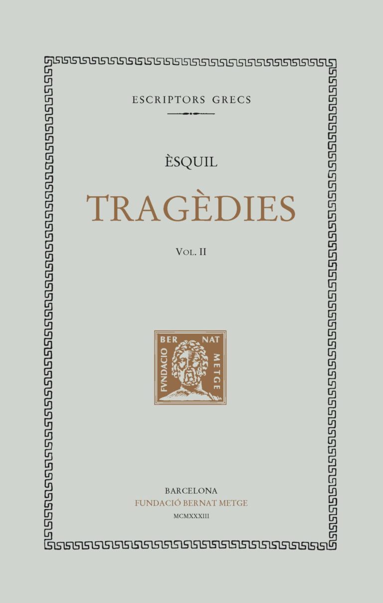 Tragèdies (vol. II): Els set contra Tebes. Prometeu encadenat