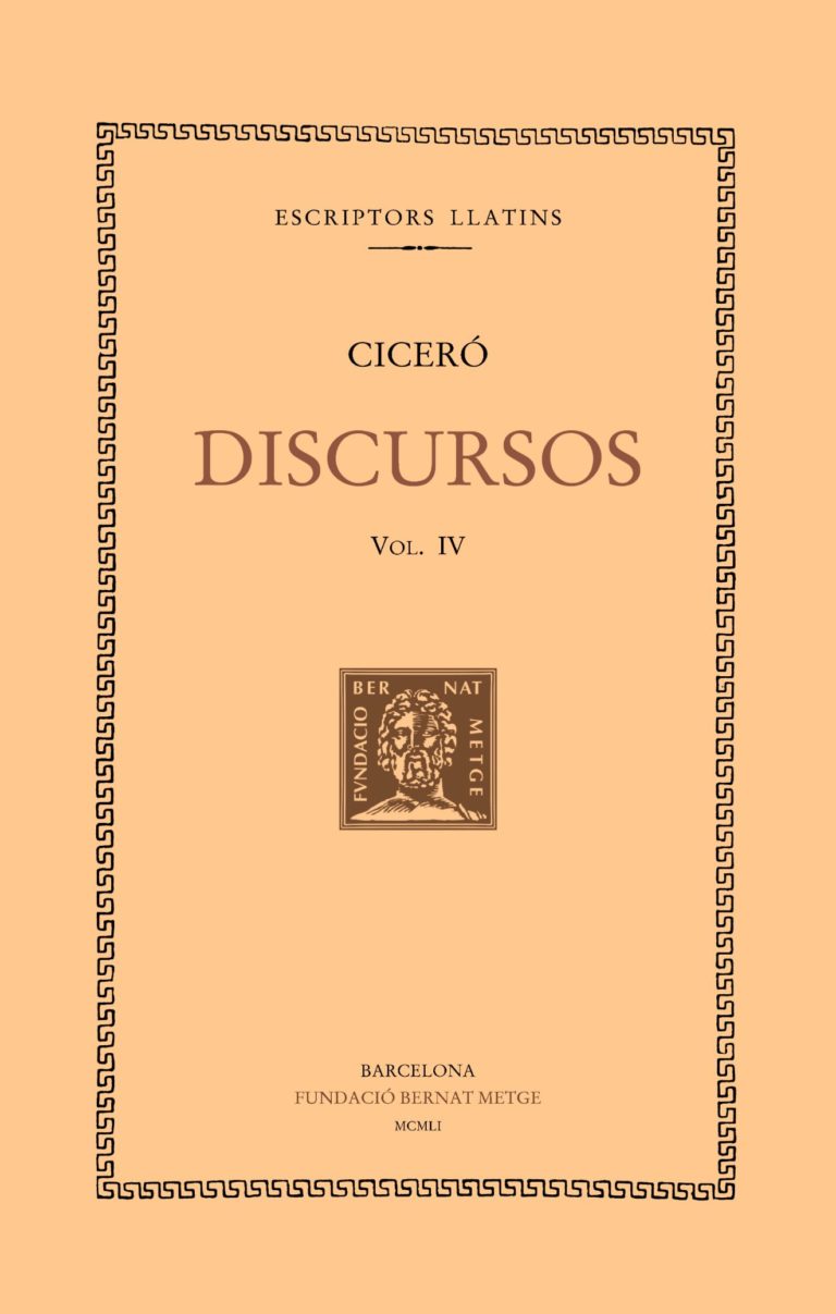 Discursos, vol. IV: Segona acció contra Verres: El blat