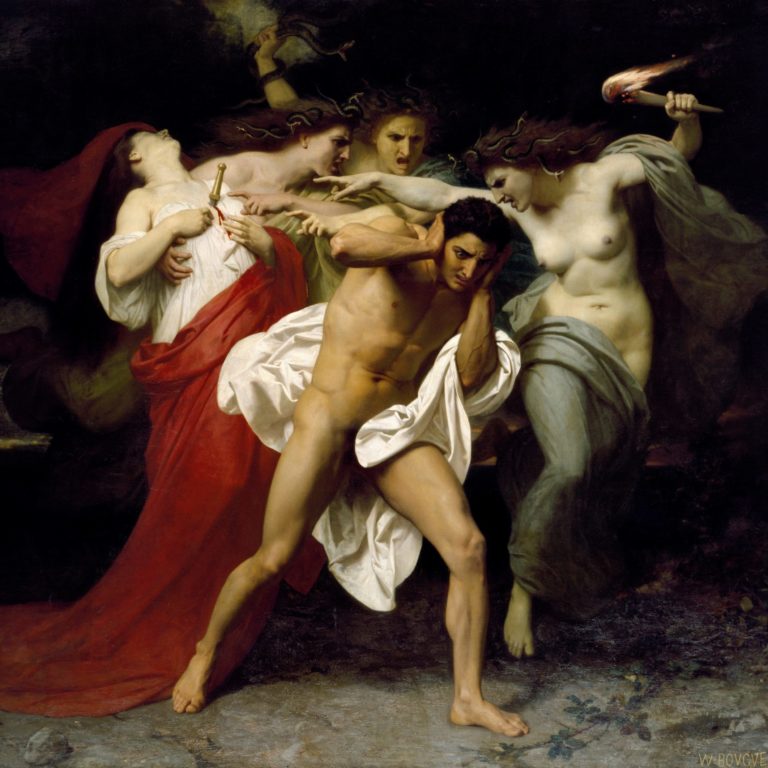 William Bouguereau, Les furies i Orestes_William-Adolphe_Bouguereau_(1862)_-_Google_Art_Project